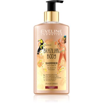 Eveline Cosmetics Brazilian Body emulsie pentru corp cu particule stralucitoare - imagine 2
